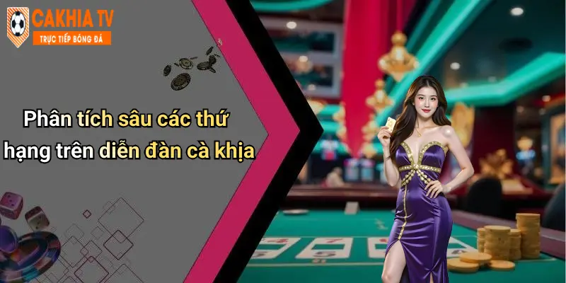 Phân tích sâu các thứ hạng trên diễn đàn cà khịa