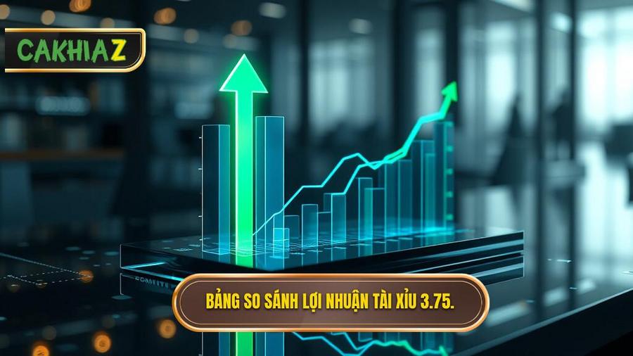 Bảng so sánh lợi nhuận khi chơi kèo tài xỉu 3.75 hiệp 2