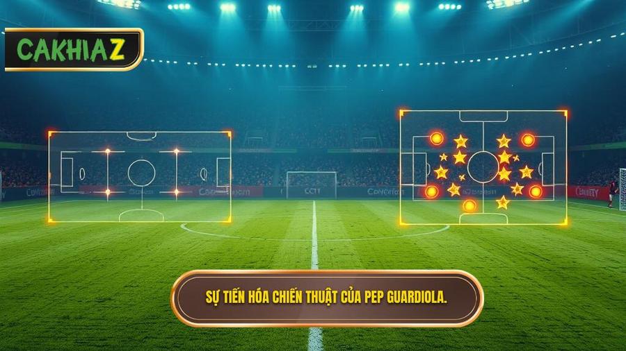 Sự tiến hóa qua từng thời kỳ của chiến thuật Pep Guardiola