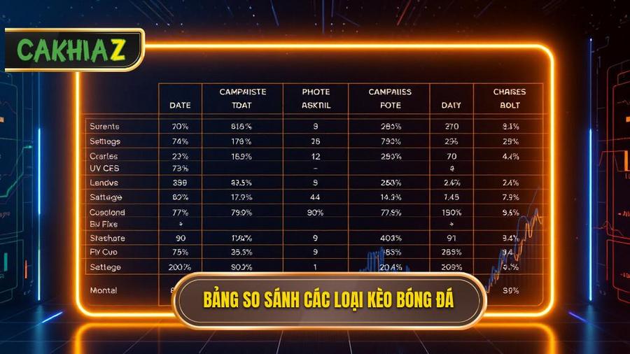 Bảng so sánh các loại kèo phổ biến hôm nay