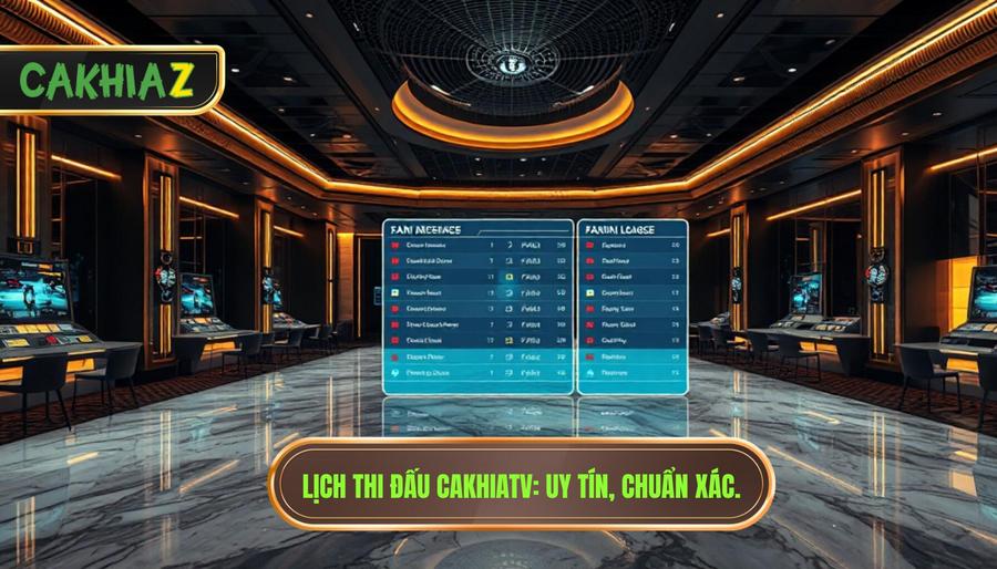 Lịch thi đấu bóng đá hôm nay tại CakhiaTV